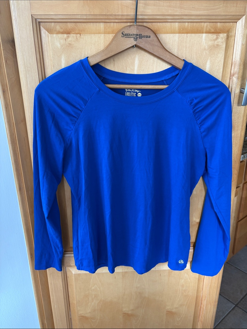 Lilly Pulitzer Long-Sleeve Crew Top in Royal Blue